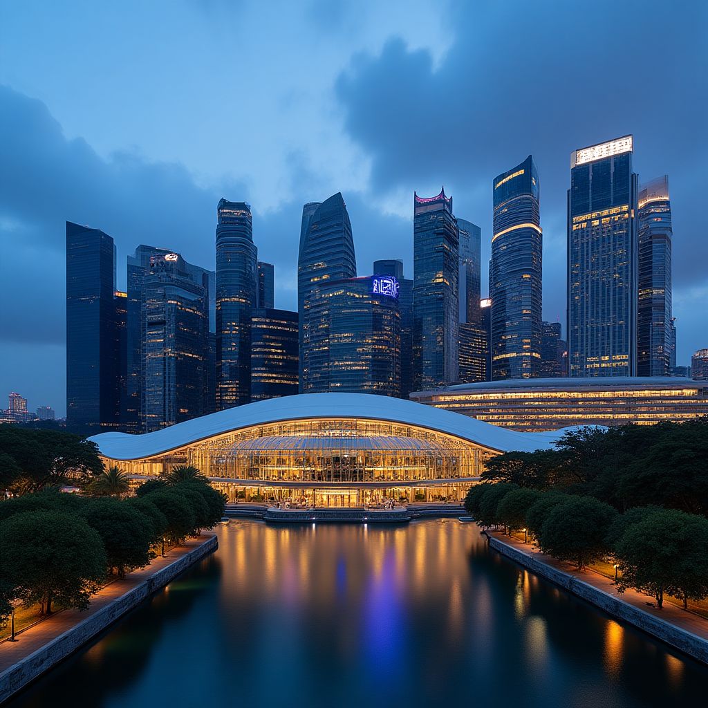 Nuevo distrito financiero de Singapur con hoteles integrados