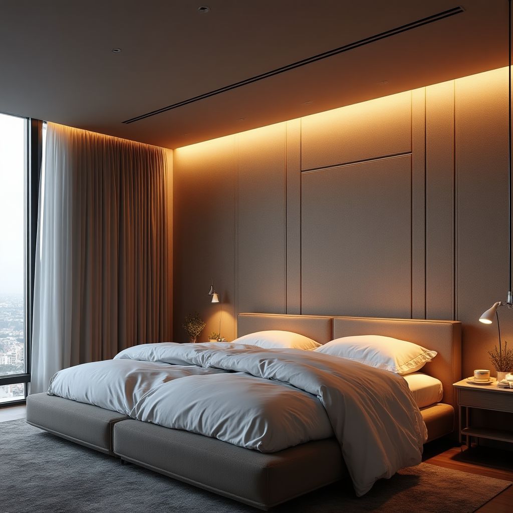 Habitación inteligente con control por voz y personalización automática
